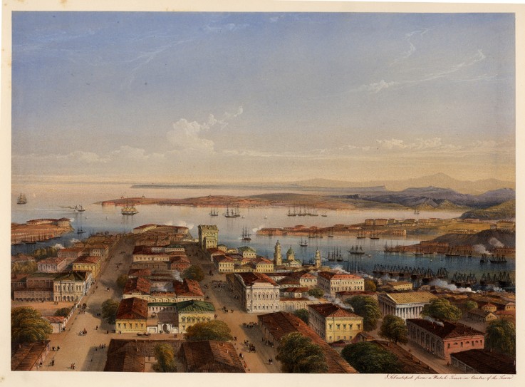 General View of Sevastopol de Carlo Bossoli