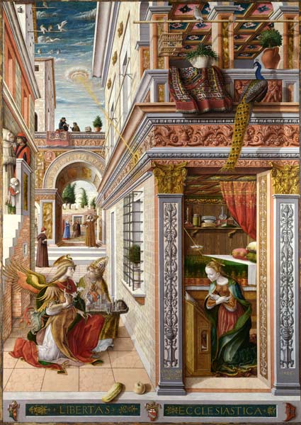 Proclamación de María con el Rey Emidius de Carlo Crivelli
