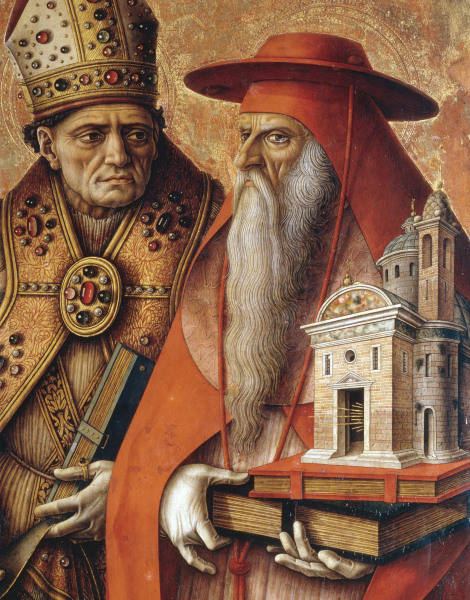 C.Crivelli / Jerome and Augustine de Carlo Crivelli