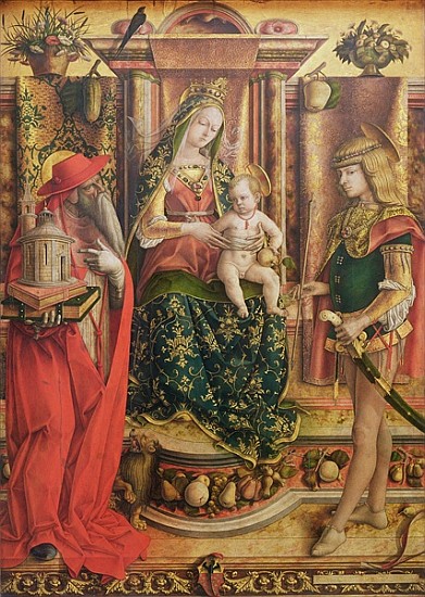 La Madonna della Rondine, after 1490 (oil and egg tempera on wood) de Carlo Crivelli