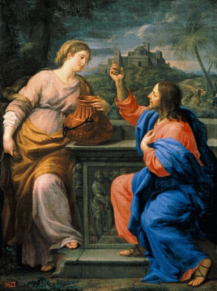 Christ and the Samaritan Woman at Jacob's Well de Carlo Maratta
