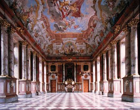The Marble Hall in the abbey church of St. Florian (photo) de Carlo Prandtauer