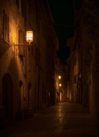 Alone at San Gimignano
