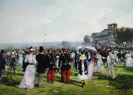 The End of the Races at Auteuil de Carlton Alfred Smith
