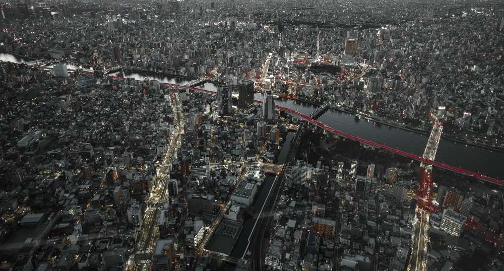 Red Line in the dark Tokyo. de Carmine Chiriaco