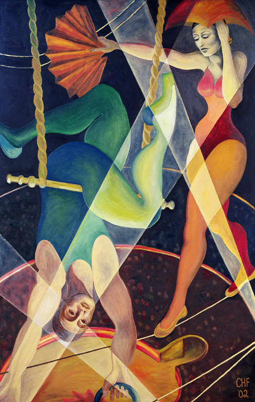 Circus Heights, 2002 (oil on canvas)  de Carolyn  Hubbard-Ford