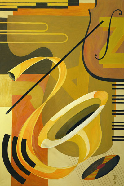 Jazz, 2004 (oil on canvas)  de Carolyn  Hubbard-Ford
