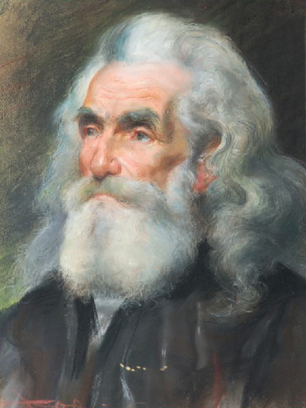 Portrai of an Old Man (pastel) de Casimiro Jodi