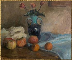 Still Life about 1920 (oil on canvas attached on a cardboard)