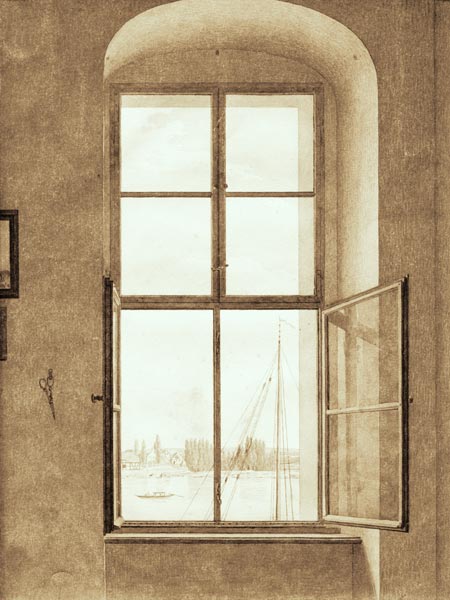 View from th.studio de Caspar David Friedrich