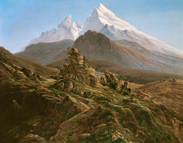 El Monte de Watzmann - Caspar David Friedrich de Caspar David Friedrich