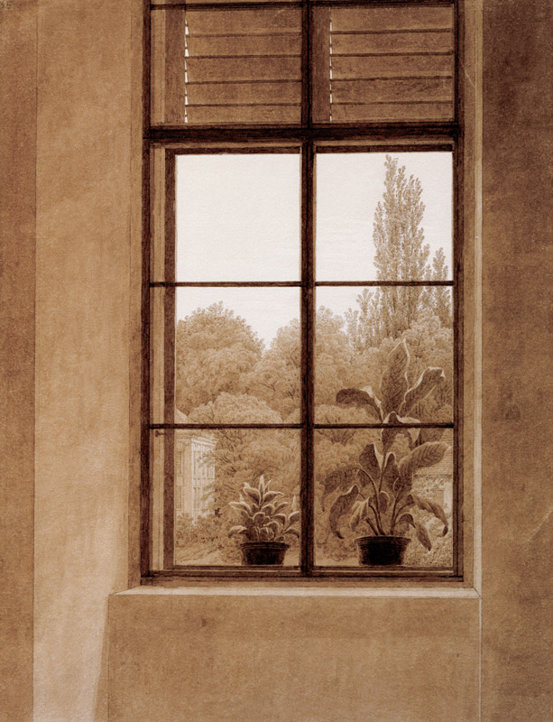 Window w.view o.park de Caspar David Friedrich