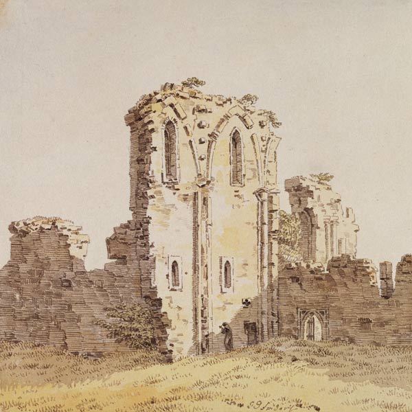 Ruinas de un monasterio (o Ruinas de una iglesia gótica) de Caspar David Friedrich