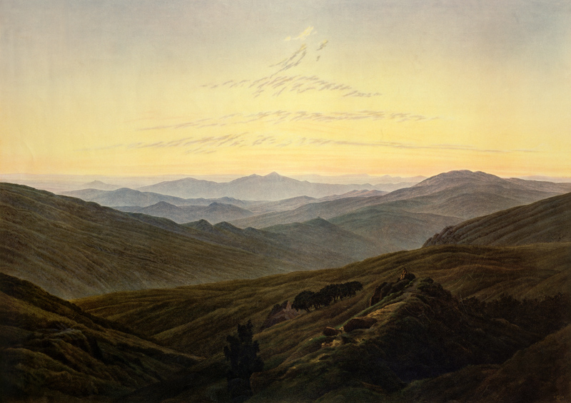 Riesengebirge de Caspar David Friedrich