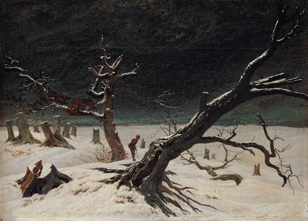 Paisaje de invierno de Caspar David Friedrich