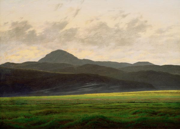 Bohemian Landscape de Caspar David Friedrich