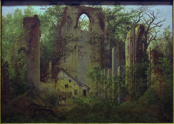 Abbey ruin Eldena de Caspar David Friedrich