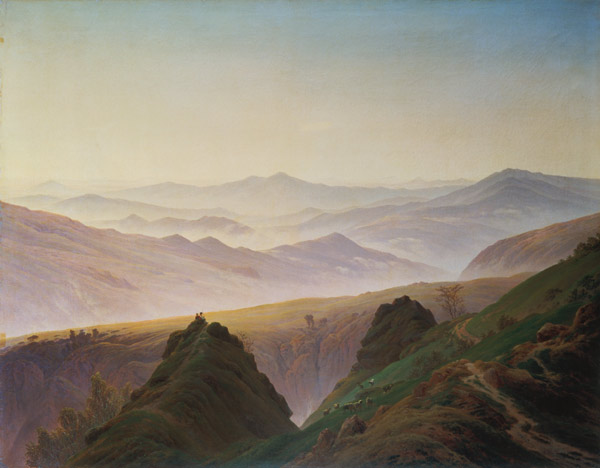 Morning in the Mountains de Caspar David Friedrich