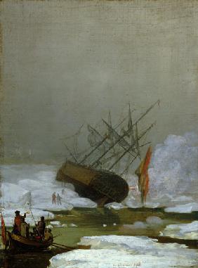 Barco en el mar polar