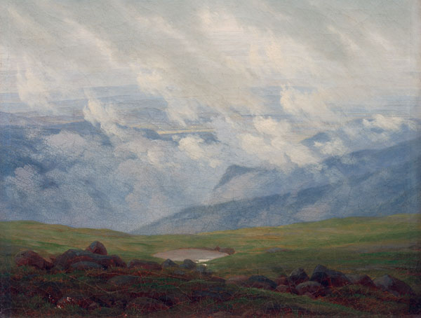 Drifting clouds de Caspar David Friedrich