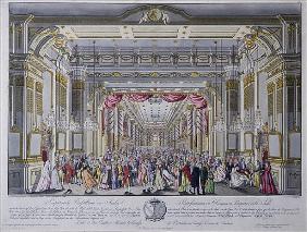 Ball following the coronation of Leopold II as king of Bohemia in Prague in 1791