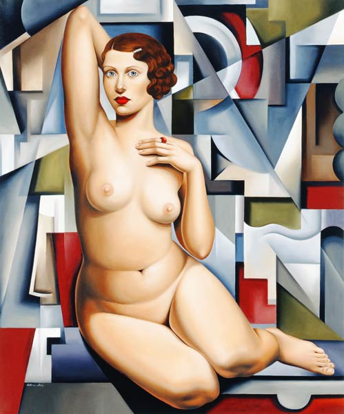 Seated Cubist Nude de Catherine  Abel