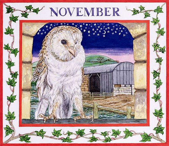 November (w/c on paper)  de Catherine  Bradbury