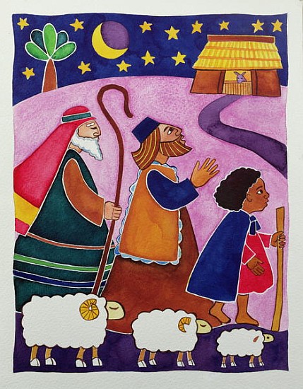 The Shepherds Journey to Bethlehem  de Cathy  Baxter