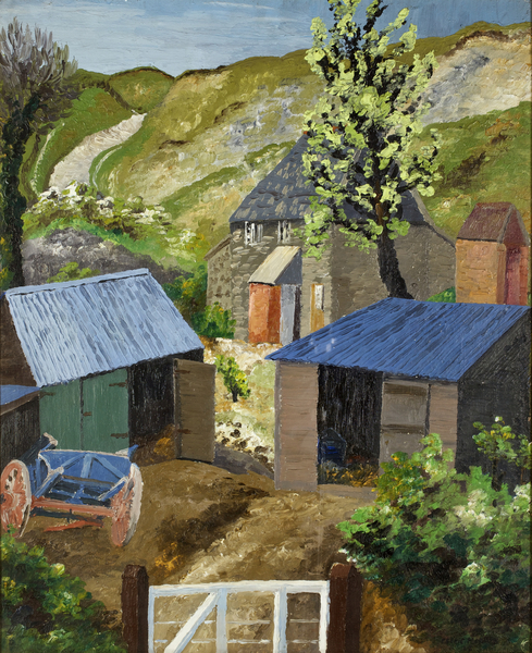 The Farmyard, Dorset de Cedric Morris