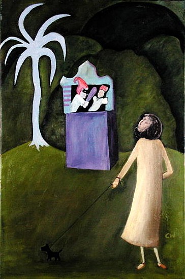 Punch and Judy, 1983 (oil on canvas)  de Celia  Washington