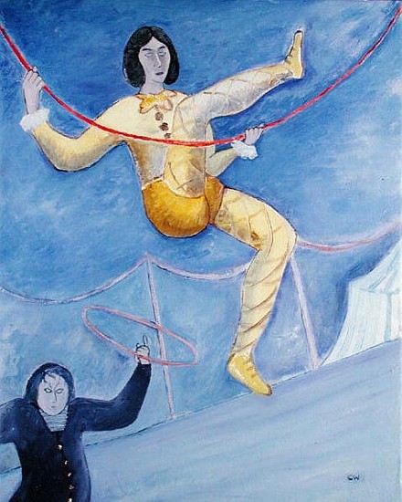 The Acrobat, 1983 (oil on canvas)  de Celia  Washington
