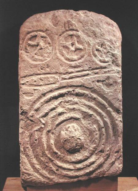 Carved Stele de Celtic