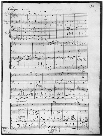 Score for trio for piano, violin and violoncello de Cesar Franck