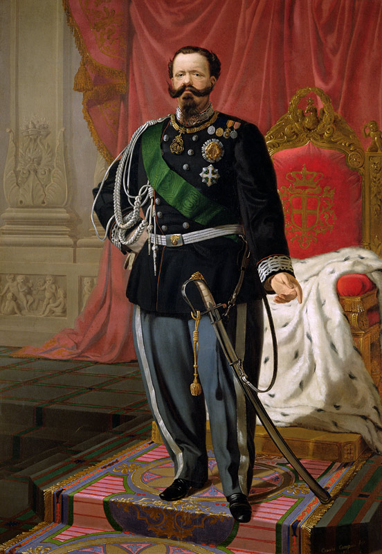 Portrait of Victor Emmanuel II of Italy de Cesare Campini