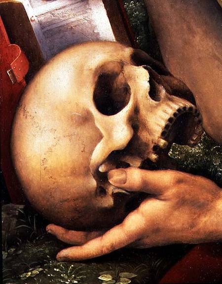 St. Jerome, detail of the skull de Cesare  da Sesto