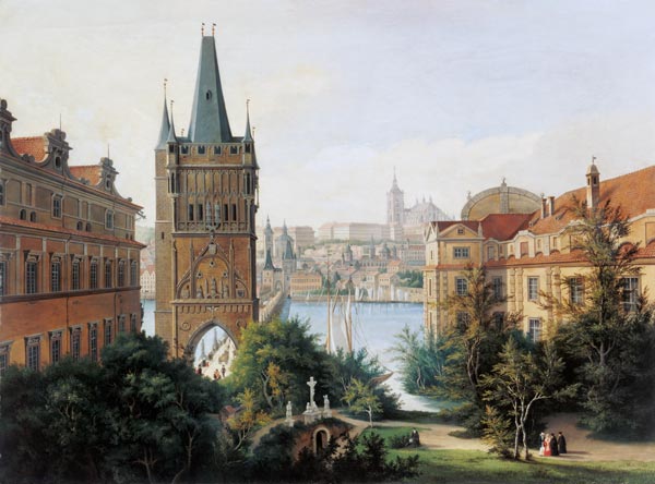 Prague, Karlsbrücke, Moldavia and Hradschin de C.F Kessler