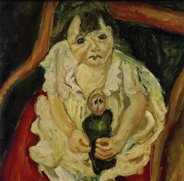 The Little Girl with a Doll de Chaim Soutine