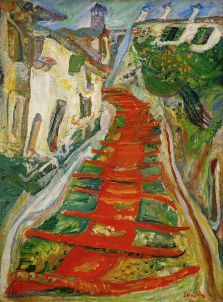 Red Steps in Cagnes de Chaim Soutine