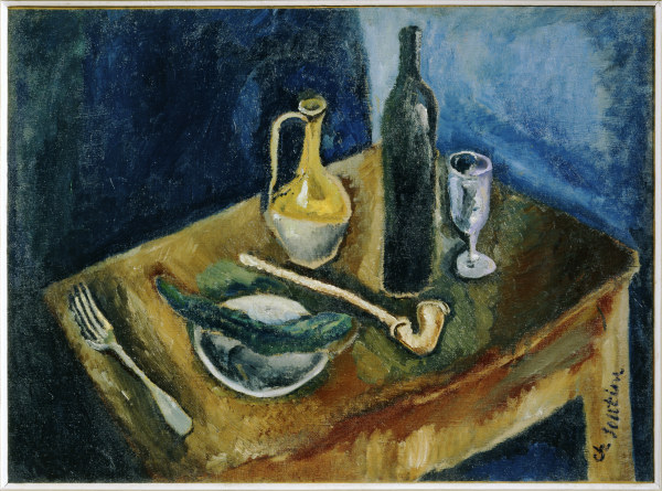 Still life with pipe de Chaim Soutine