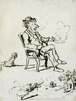 Caricature (ink on paper) de Cham