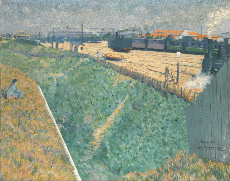 The Western Railway at its Exit from Paris de Charles Angrand