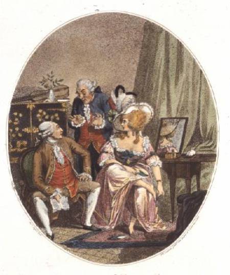 The French Dressing Room, engraved by P.W. Tomkins (1760-1840) de Charles Ansell