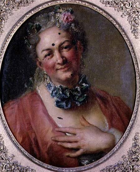 Portrait of the Singer Pierre de Jelyotte (1713-97) in Female Costume de Charles Antoine Coypel