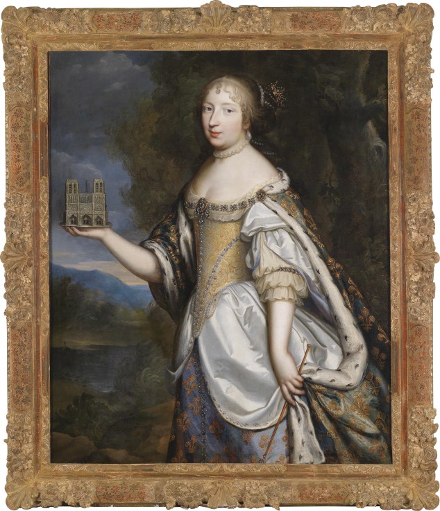 Portrait of Maria Theresa of Spain (1638-1683), Queen consort of France and Navarre de Charles Beaubrun