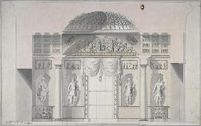 Design for the Jasper Study of the Agate Pavilion at Tsarskoye Selo