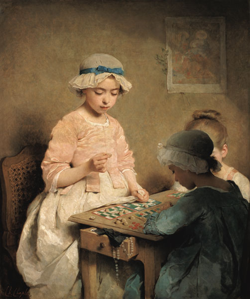 Children at the national lottery game de Charles Chaplin