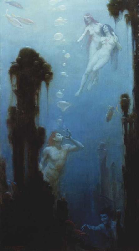 Märchenhafte Unterwasserwelt de Charles Courtney Curran