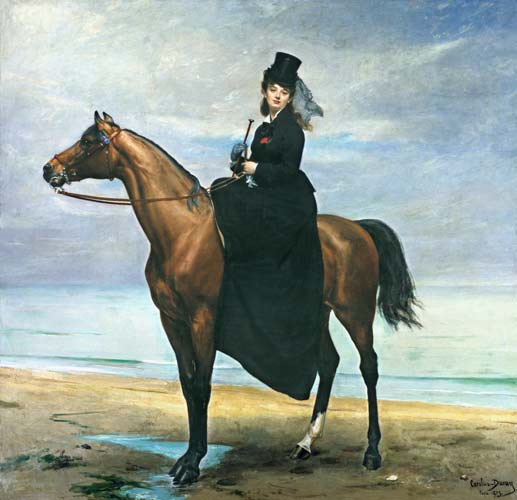 Equestrian Portrait of Mademoiselle Croizette de Charles Durant