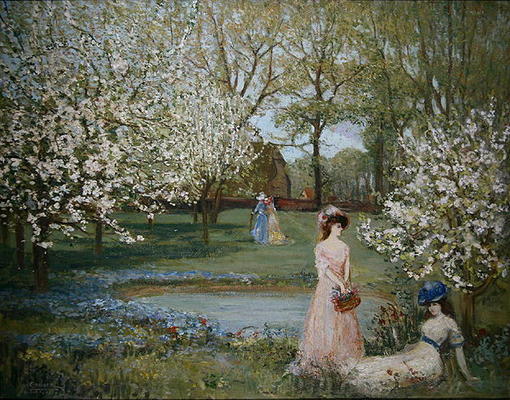 The Howe in Spring (oil on canvas) de Charles Edward Conder