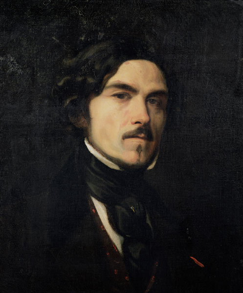 Eugene Delacroix (1798-1863) de Charles Emile Callande de Champmartin